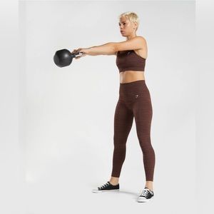 SOLD Gymshark Gym Shark Adapt Marl Seamless Workout Exercise Leggings Large